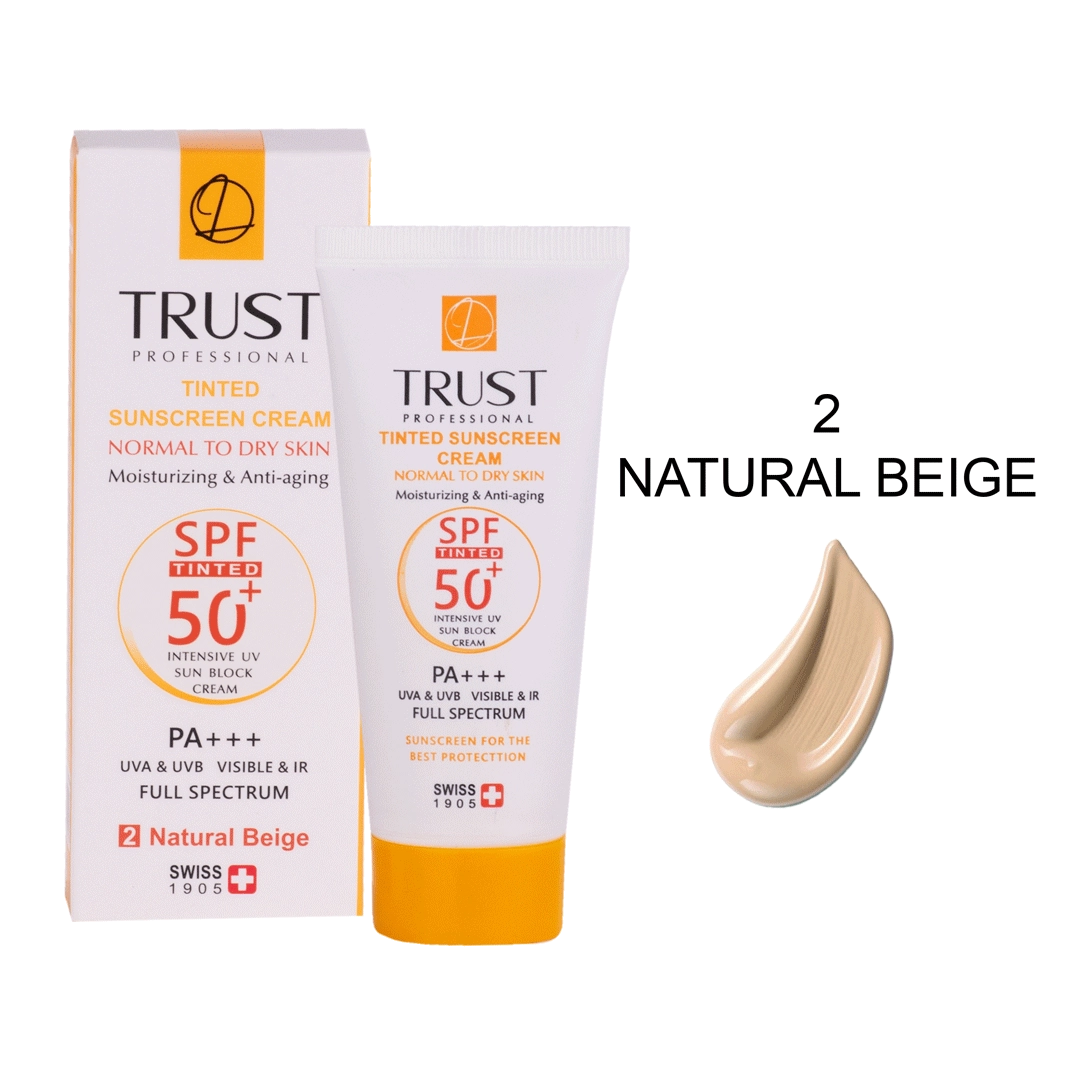 کرم ضد آفتاب رنگی و ضد پیری بژ طبیعی (پوست خشک تا نرمال)